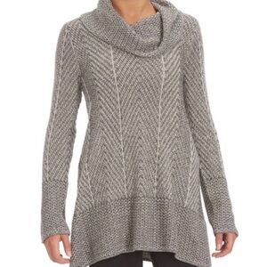 NWT Eight Eight Eight Size M Cowl Neck Sweater, Gray Tone, Cotton